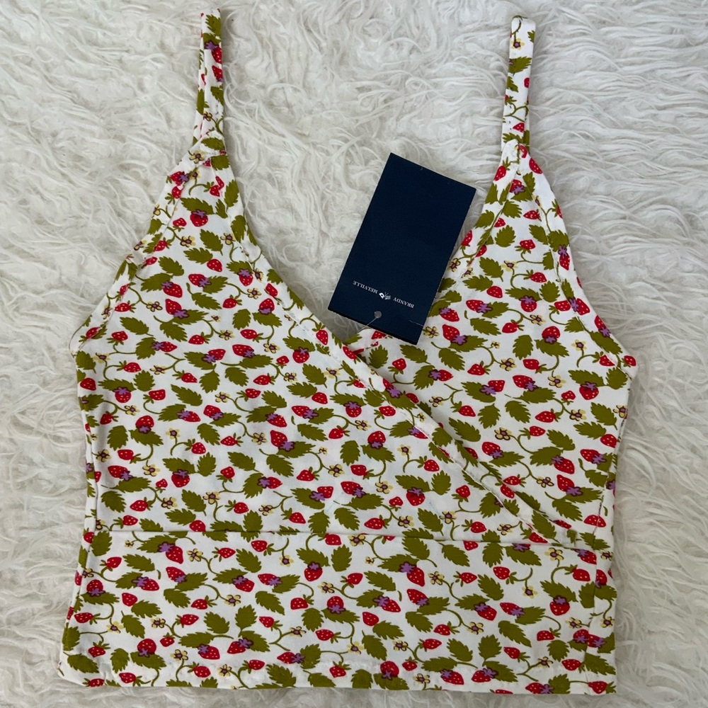 Brandy Melville strawberry amara top